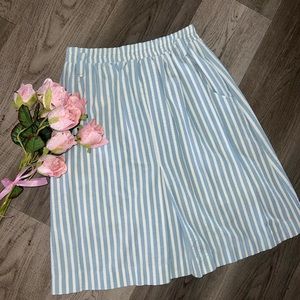 Vintage Cottagecore prairie striped midi skirt
